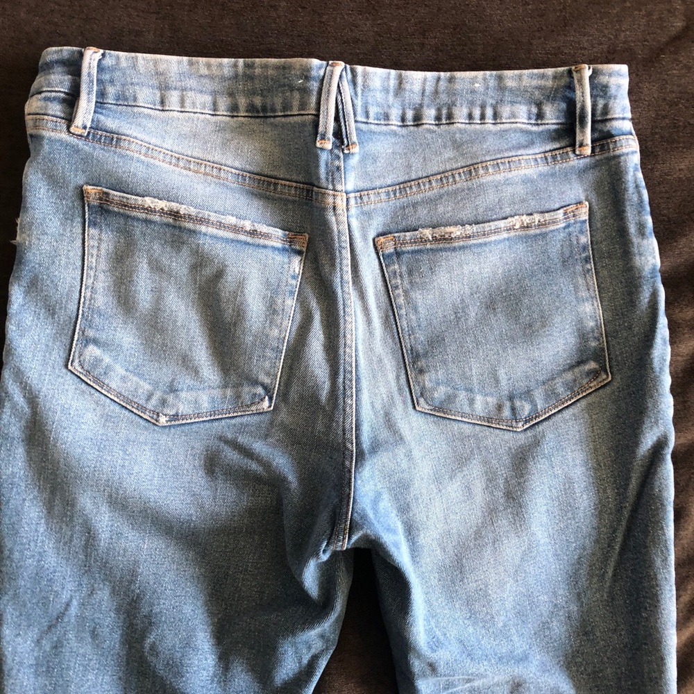 Good American Good Classic medium Blue Straight Jeans size 14 - Picture 3 of 10